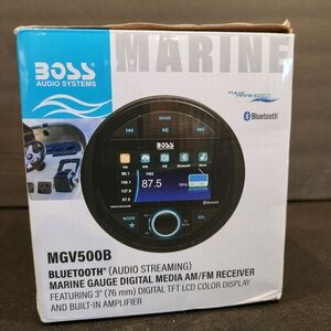 Boss Marine Gauge Digital Media Receiver – Black
